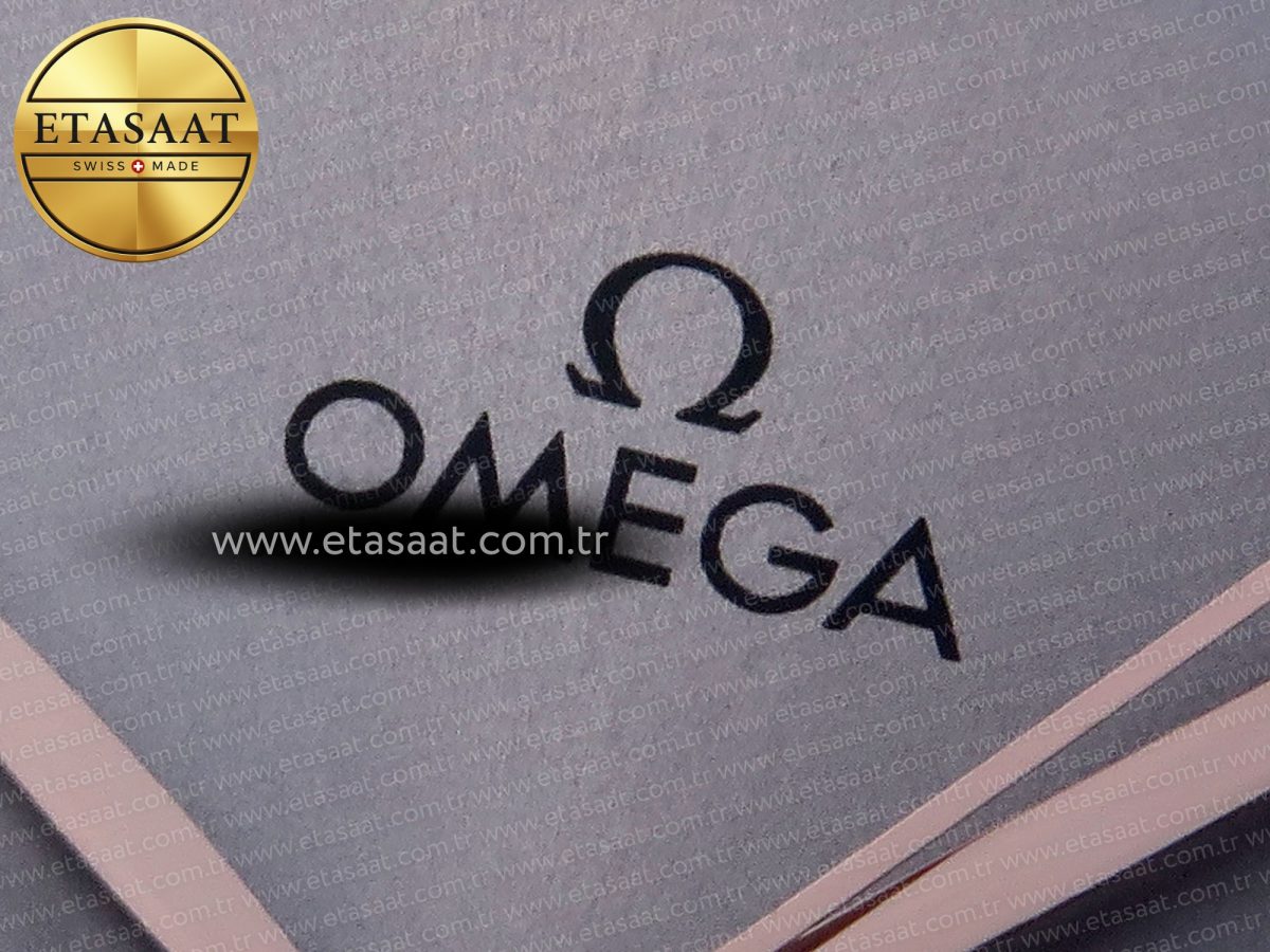 Omega De Ville Date RG MKF 1:1 Best Edition Gray Dial Roman Marker on Gray Leather Strap A8800 - Görsel 10