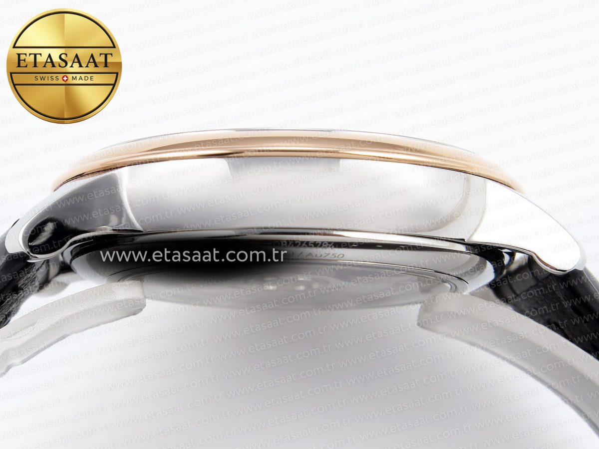 Omega De Ville Date RG MKF 1:1 Best Edition Gray Dial Roman Marker on Gray Leather Strap A8800 - Görsel 13