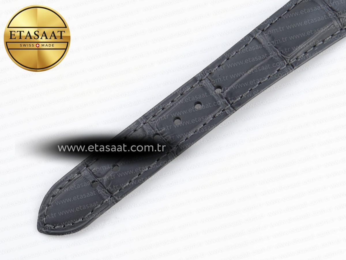 Omega De Ville Date RG MKF 1:1 Best Edition Gray Dial Roman Marker on Gray Leather Strap A8800 - Görsel 24