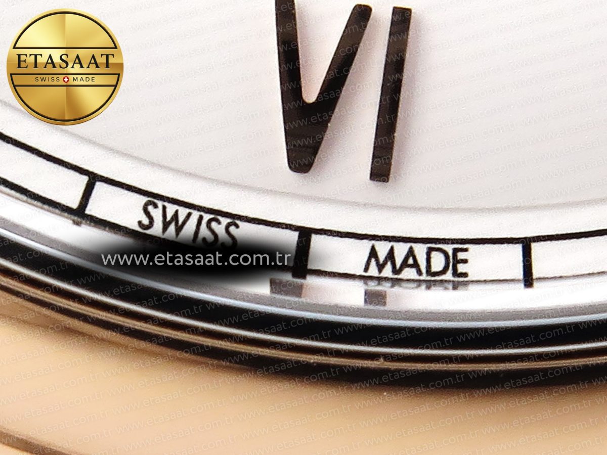 Omega De Ville Date RG MKF 1:1 Best Edition White Dial Roman Marker on Brown Leather Strap A8800 - Görsel 12