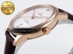 Omega De Ville Date RG White Textured Dial Roman Marker on Brown Leather A8800 - Görsel 8
