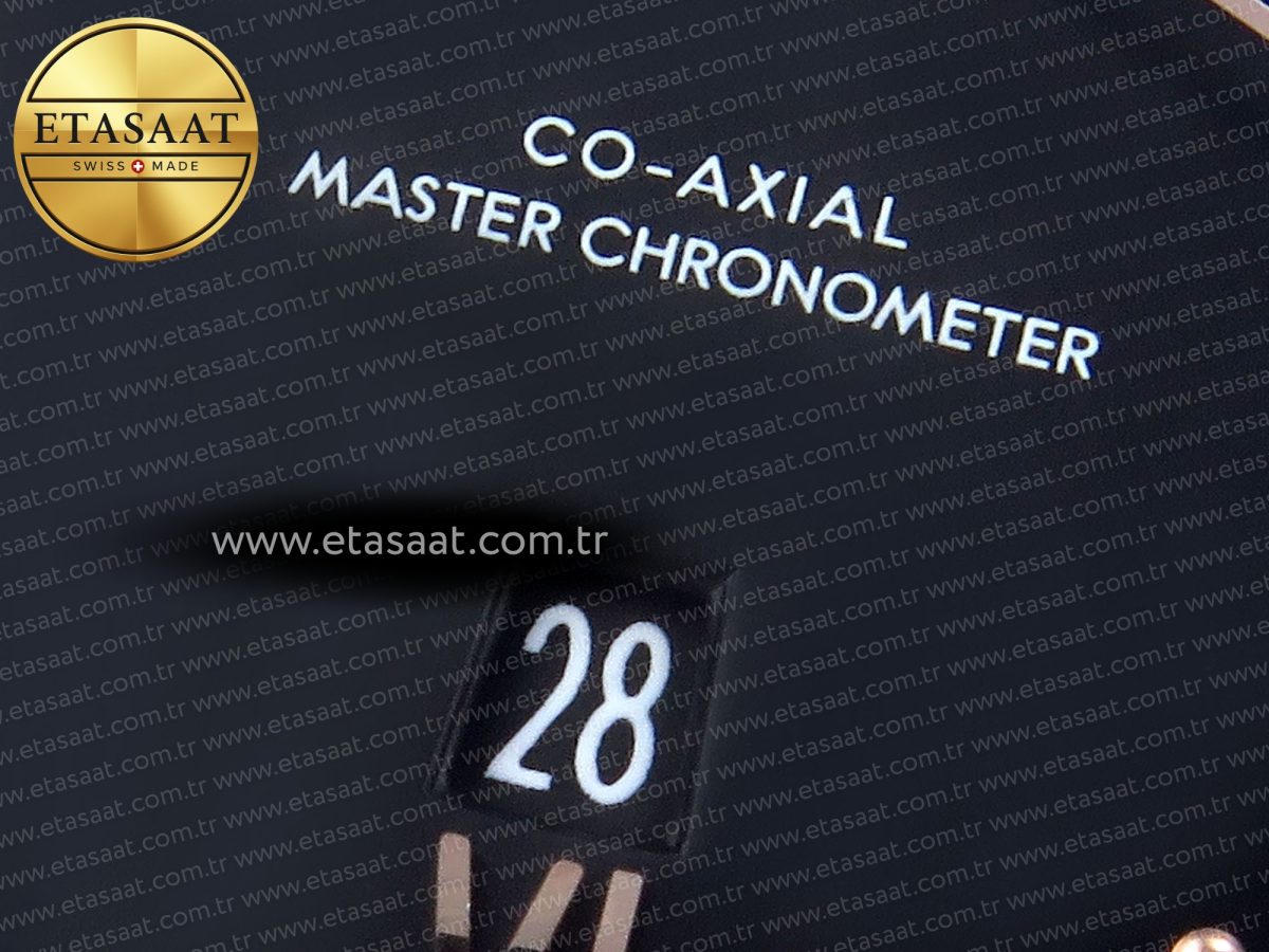 Omega De Ville Date SS MKF 1:1 Best Edition Black Dial Roman Marker on Black Leather Strap A8800 - Görsel 11