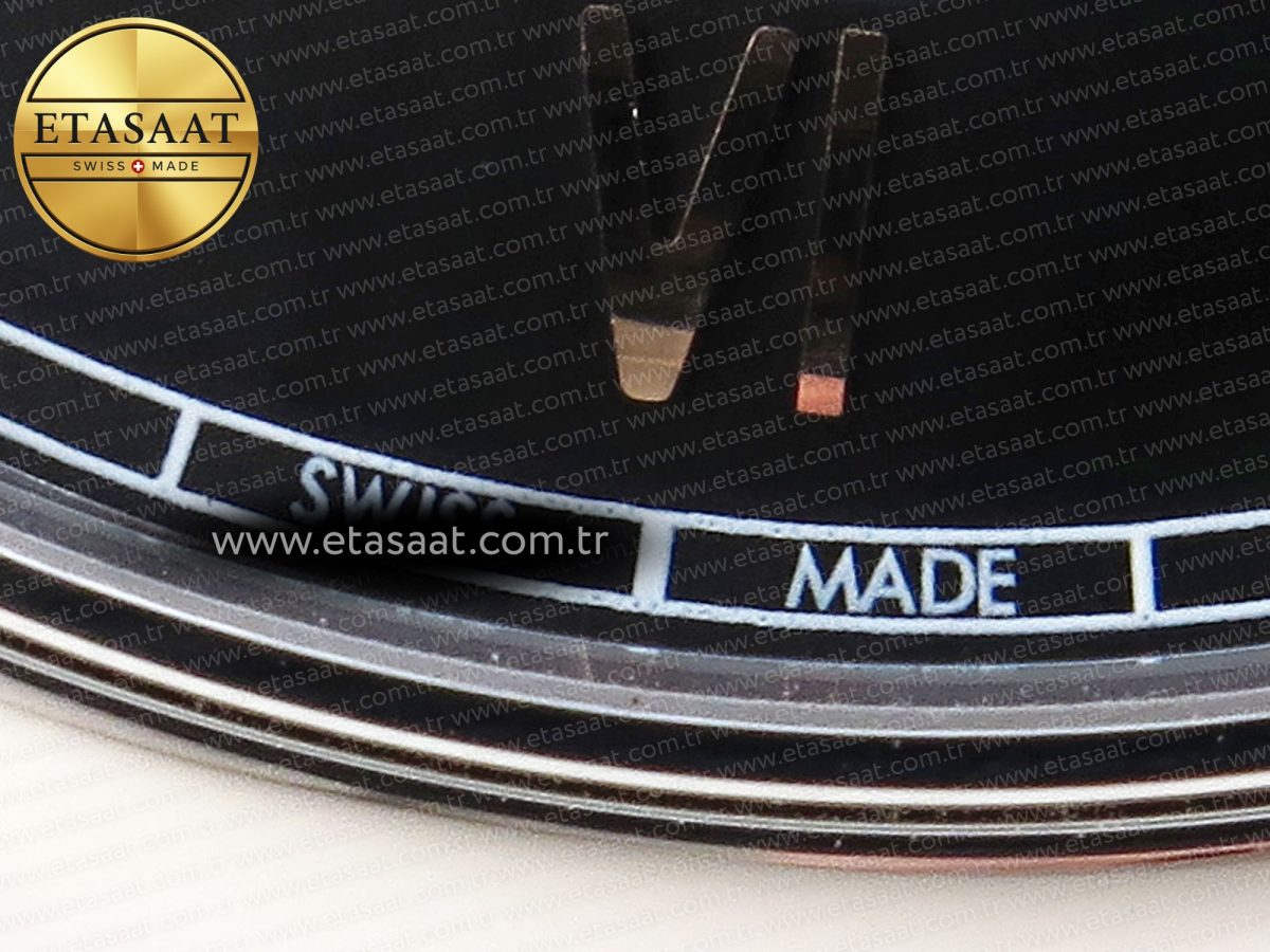 Omega De Ville Date SS MKF 1:1 Best Edition Black Dial Roman Marker on Black Leather Strap A8800 - Görsel 12