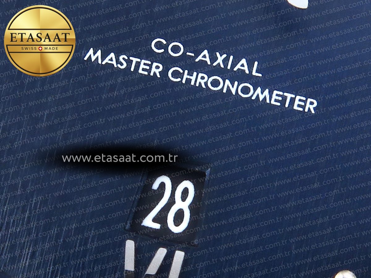 Omega De Ville Date SS MKF 1:1 Best Edition Blue Dial Roman Marker on Black Leather Strap A8800 - Görsel 11