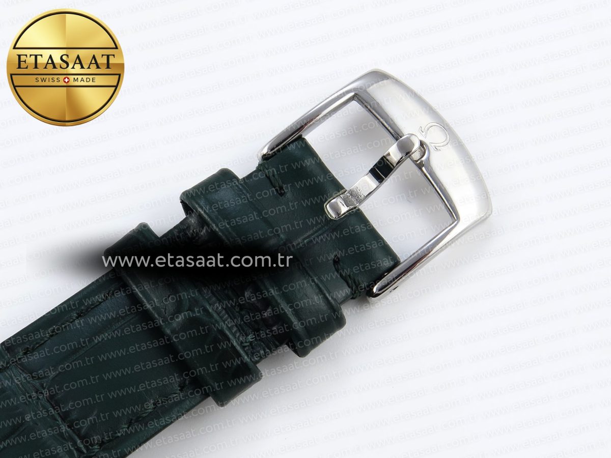 Omega De Ville Date SS MKF 1:1 Best Edition Dark Gray Dial Roman Marker on Black Leather Strap A8800 - Görsel 25