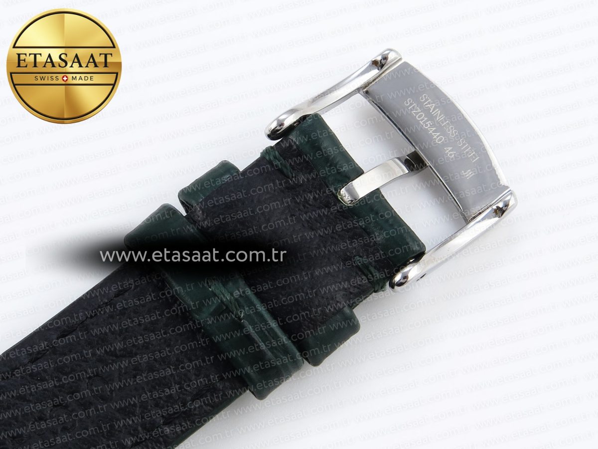 Omega De Ville Date SS MKF 1:1 Best Edition Dark Gray Dial Roman Marker on Black Leather Strap A8800 - Görsel 26