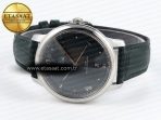 Omega De Ville Date SS MKF 1:1 Best Edition Dark Gray Dial Roman Marker on Black Leather Strap A8800 - Görsel 6
