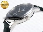 Omega De Ville Date SS MKF 1:1 Best Edition Dark Gray Dial Roman Marker on Black Leather Strap A8800 - Görsel 8