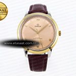 Omega De Ville Date YG Kahve Kadran Roma Rakamlı A8800 Eta Saat - Görsel 3 - 1:1 Süper Klon Saat