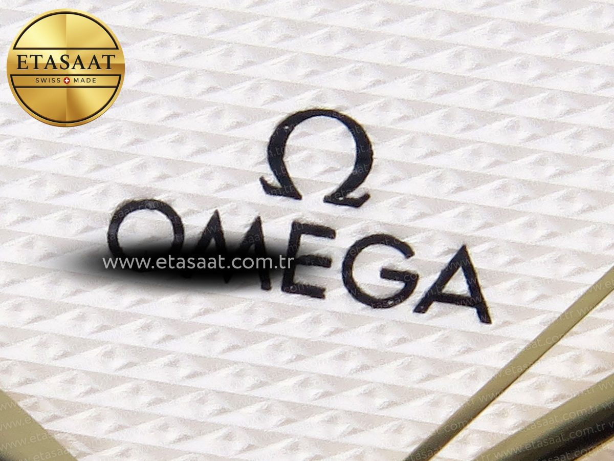 Omega De Ville Date YG White Textured Dial Roman Marker on Brown Leather A8800 - Görsel 10