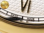 Omega De Ville Date YG White Textured Dial Roman Marker on Brown Leather A8800 - Görsel 12