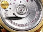 Omega De Ville Date YG White Textured Dial Roman Marker on Brown Leather A8800 - Görsel 17
