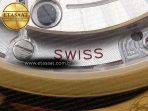 Omega De Ville Date YG White Textured Dial Roman Marker on Brown Leather A8800 - Görsel 20
