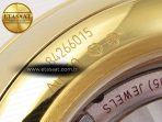 Omega De Ville Date YG White Textured Dial Roman Marker on Brown Leather A8800 - Görsel 22