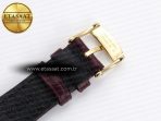 Omega De Ville Date YG White Textured Dial Roman Marker on Brown Leather A8800 - Görsel 26