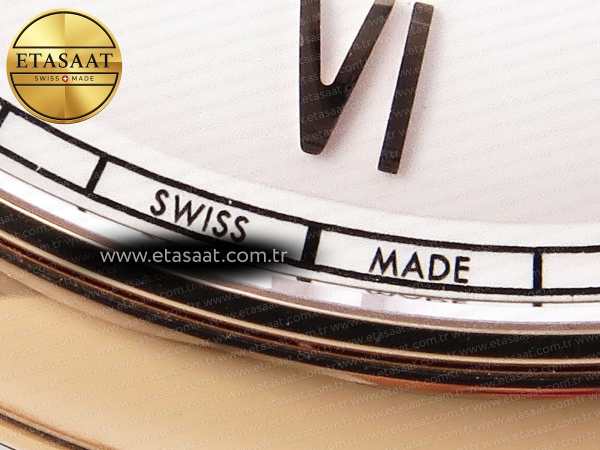 Omega De Ville Power Reserve RG White Dial on Brown Leather A8800 - Görsel 14