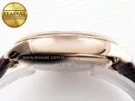 Omega De Ville Power Reserve RG White Dial on Brown Leather A8800 - Görsel 15