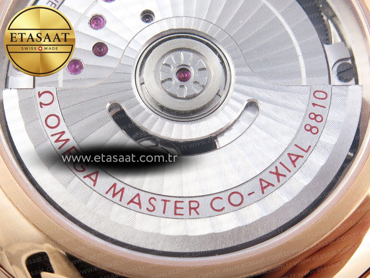 Omega De Ville Power Reserve RG White Dial on Brown Leather A8800 - Görsel 20