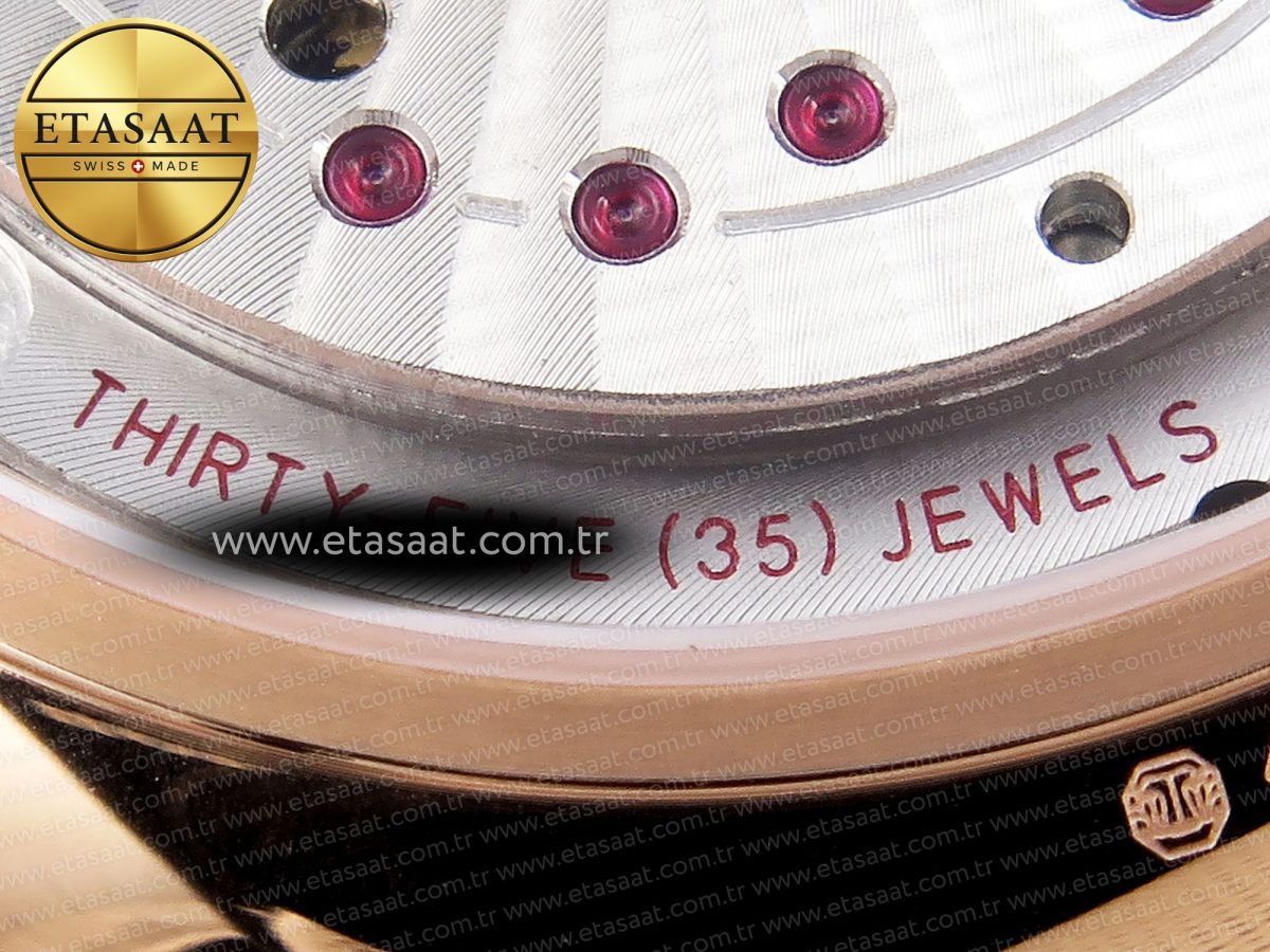Omega De Ville Power Reserve RG White Dial on Brown Leather A8800 - Görsel 22