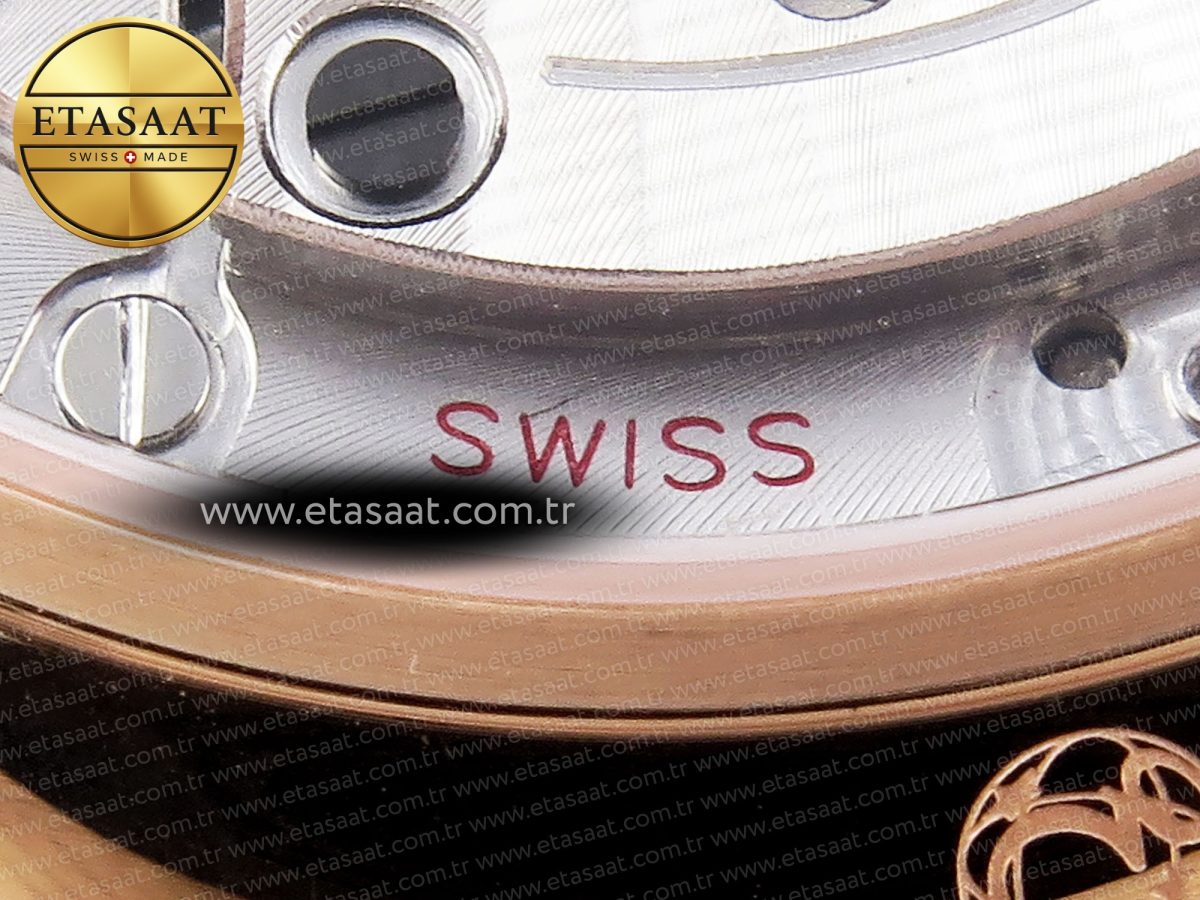 Omega De Ville Power Reserve RG White Dial on Brown Leather A8800 - Görsel 23