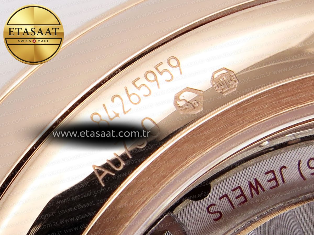 Omega De Ville Power Reserve RG White Dial on Brown Leather A8800 - Görsel 24