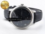 Omega De Ville Power Reserve SS MKF 1:1 Best Edition Black Dial on Black Leather Strap A8810 - Görsel 6