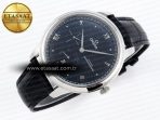 Omega De Ville Power Reserve SS MKF 1:1 Best Edition Black Dial on Black Leather Strap A8810 - Görsel 7