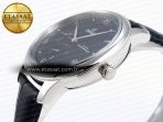 Omega De Ville Power Reserve SS MKF 1:1 Best Edition Black Dial on Black Leather Strap A8810 - Görsel 8