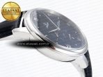 Omega De Ville Power Reserve SS MKF 1:1 Best Edition Black Dial on Black Leather Strap A8810 - Görsel 9