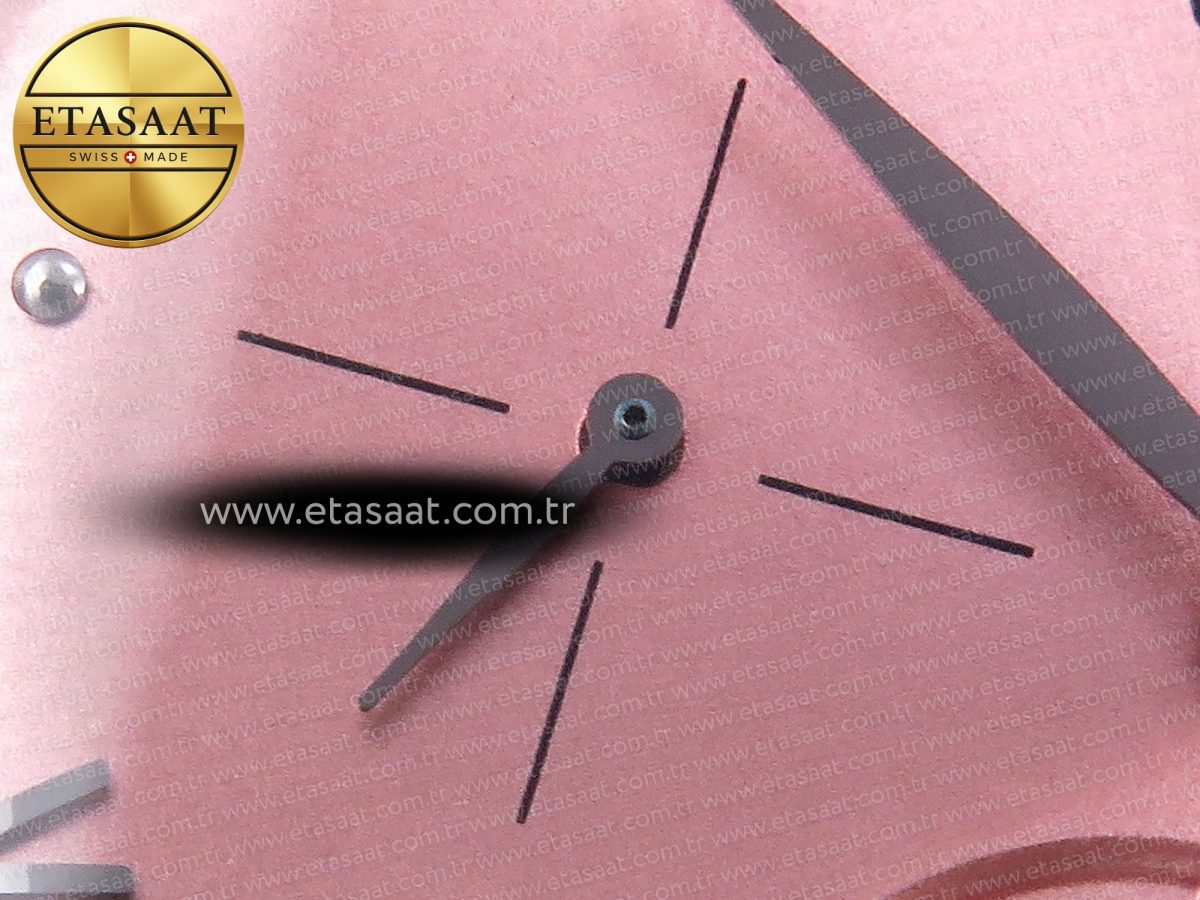 Omega De Ville Power Reserve SS MKF 1:1 Best Edition Pink Dial on Black Leather Strap - Görsel 14