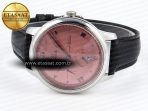Omega De Ville Power Reserve SS MKF 1:1 Best Edition Pink Dial on Black Leather Strap - Görsel 6