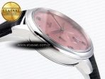 Omega De Ville Power Reserve SS MKF 1:1 Best Edition Pink Dial on Black Leather Strap - Görsel 9