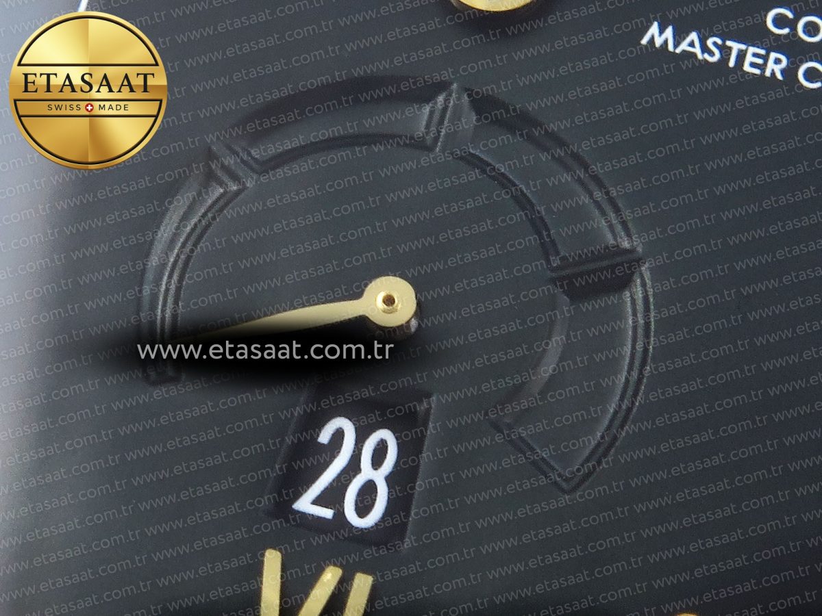 Omega De Ville Power Reserve YG Black Dial on Black Leather A8810 - Görsel 12