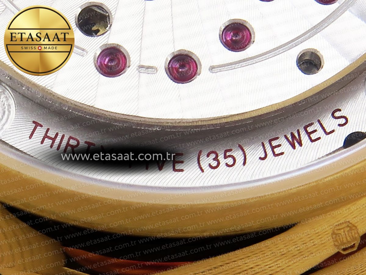 Omega De Ville Power Reserve YG Black Dial on Black Leather A8810 - Görsel 23