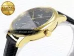 Omega De Ville Power Reserve YG Black Dial on Black Leather A8810 - Görsel 8