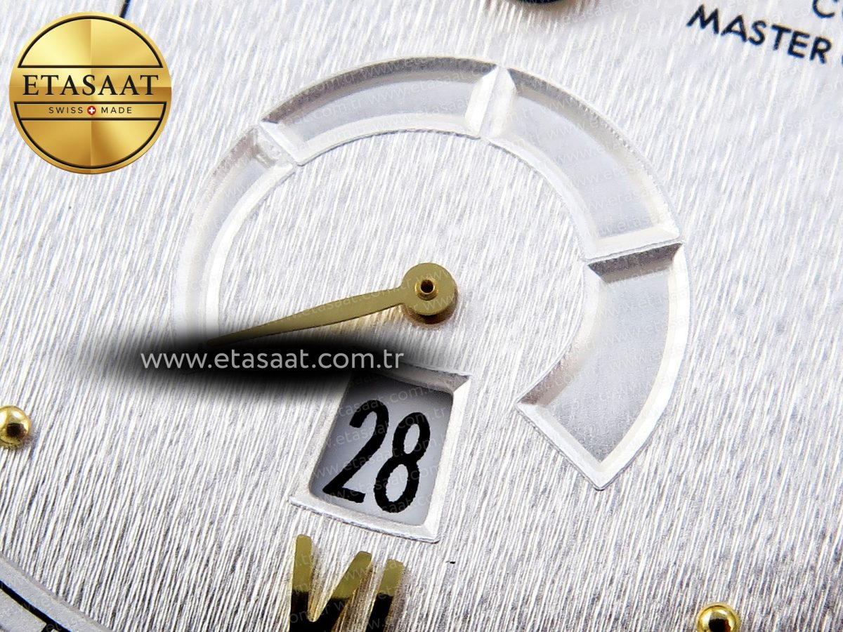 Omega De Ville Power Reserve YG White Dial on Brown Leather A8810 - Görsel 12