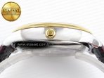 Omega De Ville Power Reserve YG White Dial on Brown Leather A8810 - Görsel 16