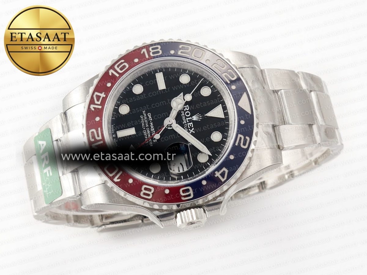 Rolex GMT-Master II 126710 BLRO Blue/Red Ceramic 904L ARF 1:1 Best Edition on Bracelet SH3285 - Görsel 9