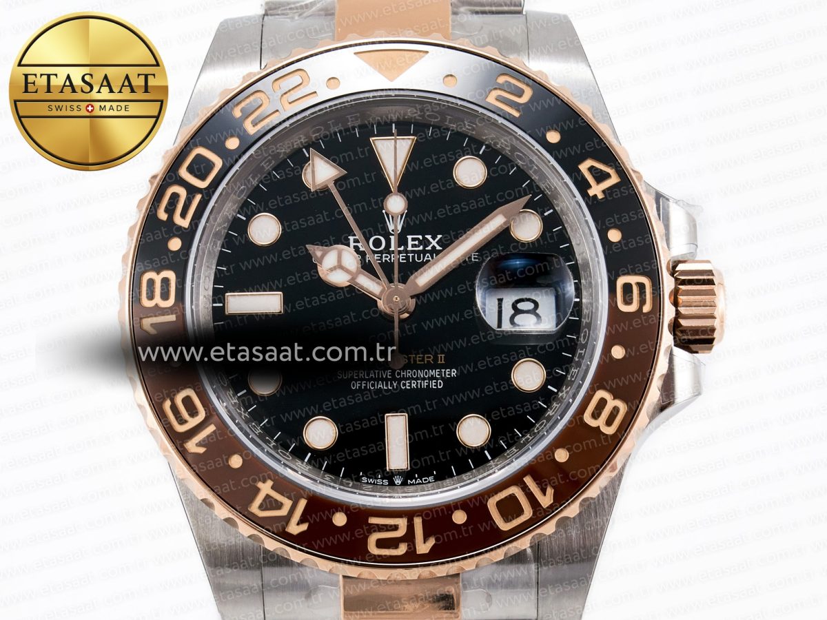 Rolex GMT-Master II 126711 Best Edition Black Dial on RG/SS Bracelet SH3285 - Görsel 4
