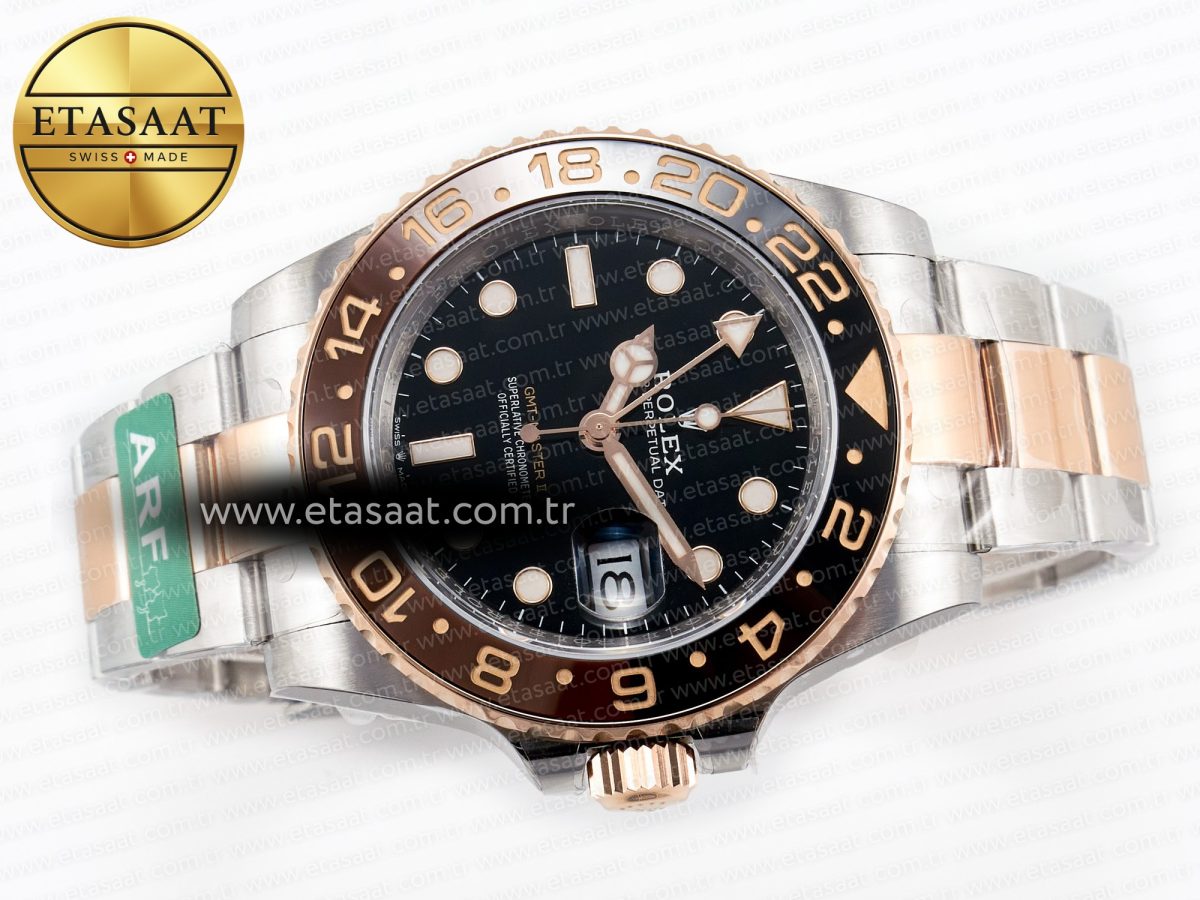 Rolex GMT-Master II 126711 Best Edition Black Dial on RG/SS Bracelet SH3285 - Görsel 8