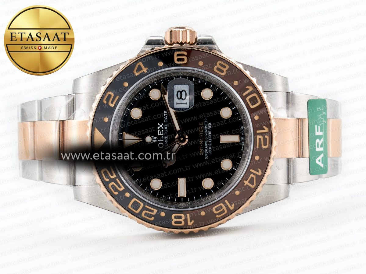 Rolex GMT-Master II 126711 Best Edition Black Dial on RG/SS Bracelet SH3285 - Görsel 9