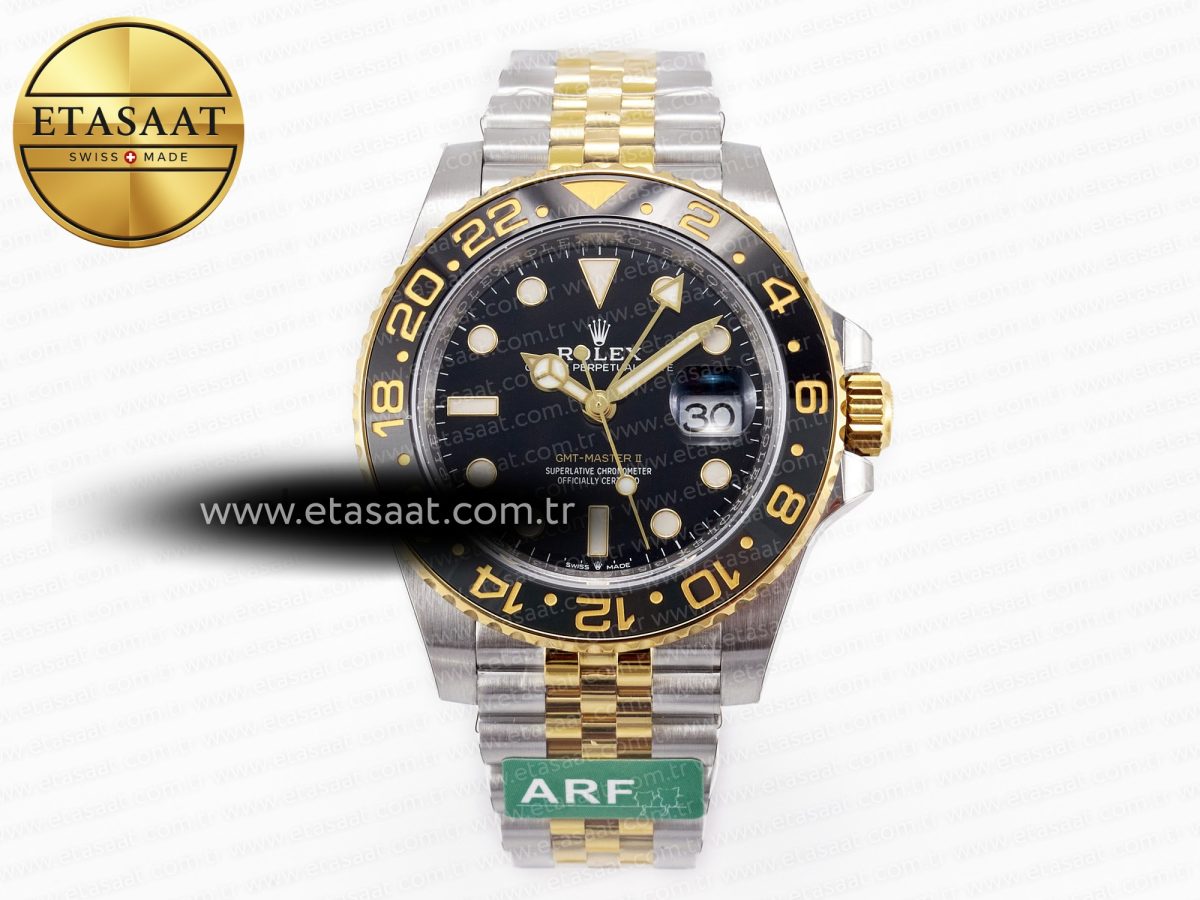 Rolex GMT-Master II 126713 Best Edition Black Dial on YG/SS Jubilee Bracelet SH3285 - Görsel 3
