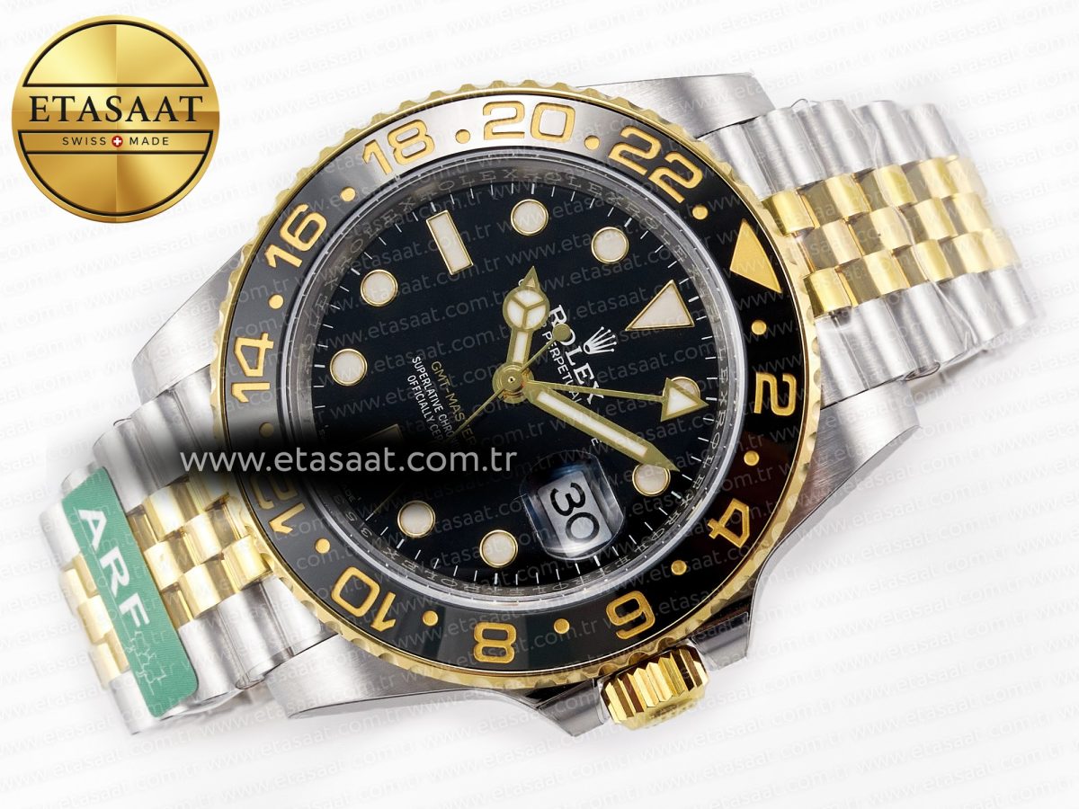 Rolex GMT-Master II 126713 Best Edition Black Dial on YG/SS Jubilee Bracelet SH3285 - Görsel 8