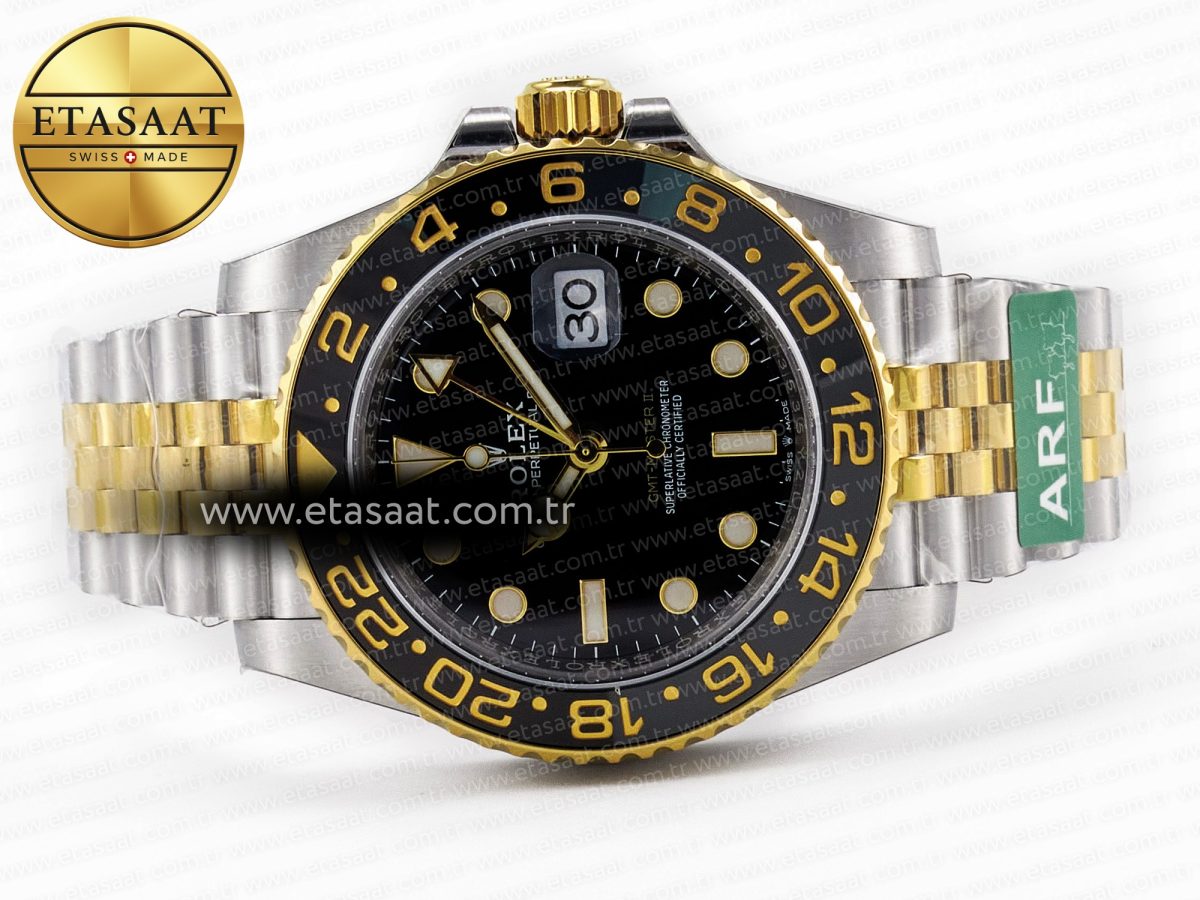 Rolex GMT-Master II 126713 Best Edition Black Dial on YG/SS Jubilee Bracelet SH3285 - Görsel 9