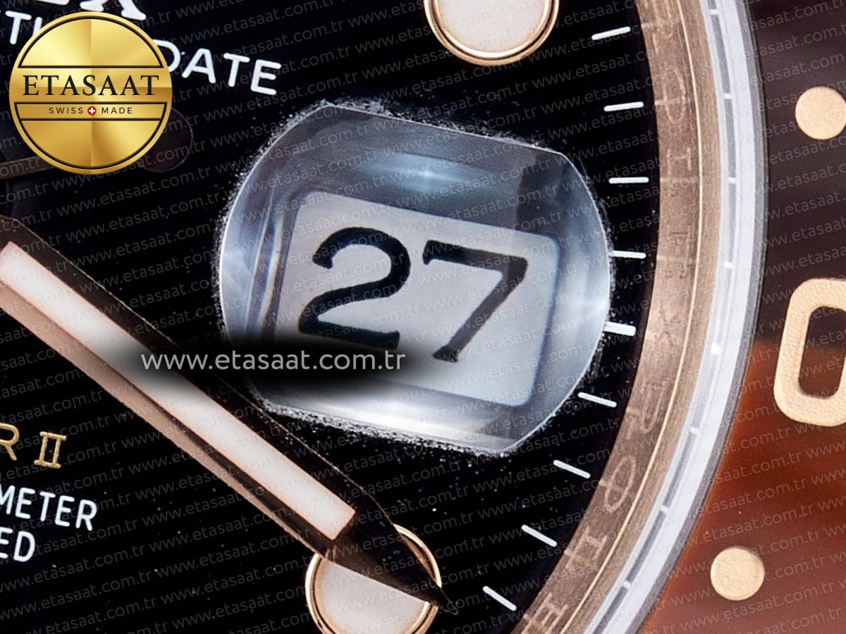 Rolex GMT-Master II 126715 Best Edition Black Dial on RG Bracelet SH3285 - Görsel 14