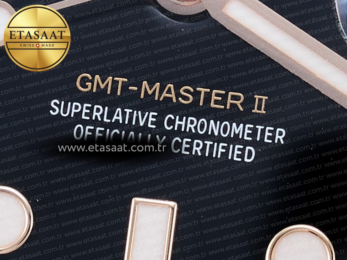 Rolex GMT-Master II 126715 Best Edition Black Dial on RG Bracelet SH3285 - Görsel 15