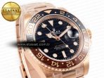 Rolex GMT-Master II 126715 Best Edition Black Dial on RG Bracelet SH3285 - Görsel 5