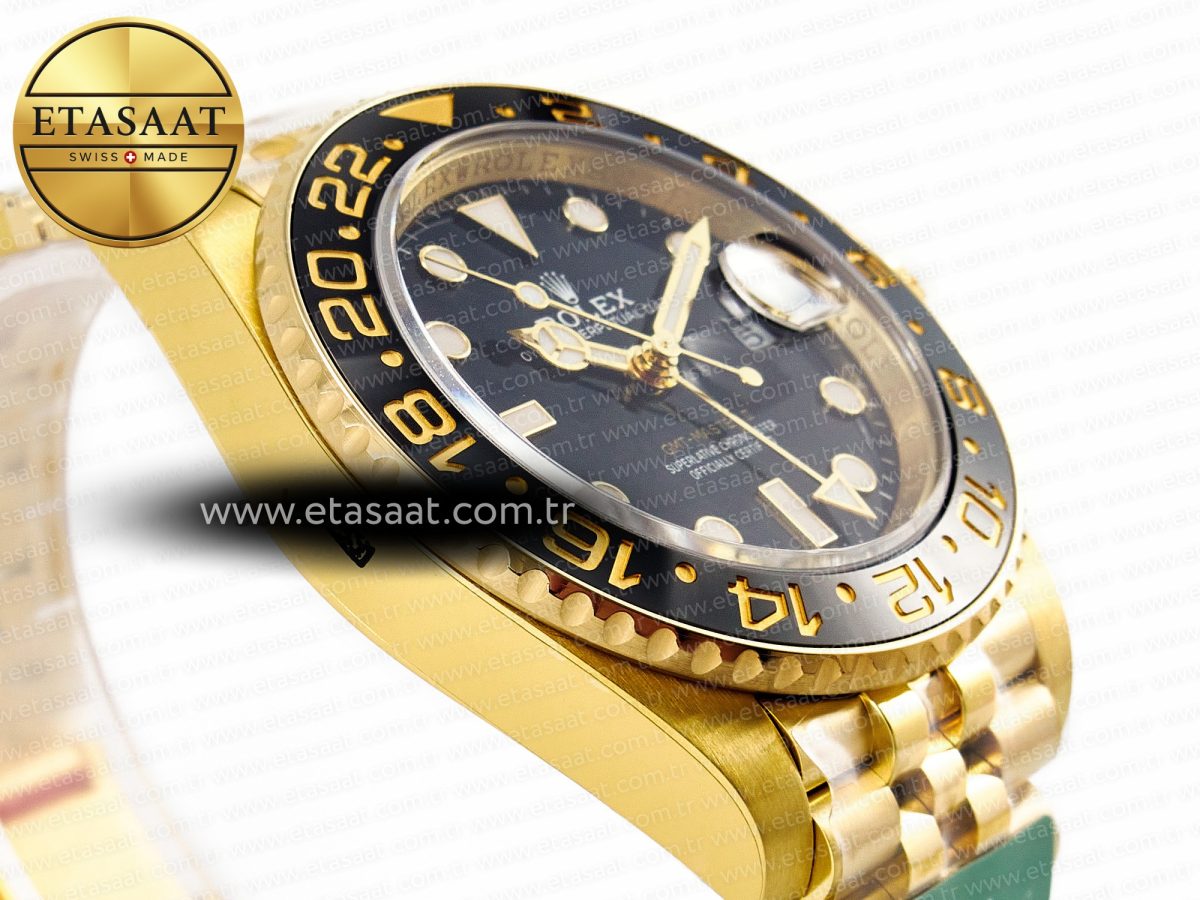 Rolex GMT-Master II 126718 Best Edition Black Dial on YG Jubilee Bracelet SH3285 - Görsel 6