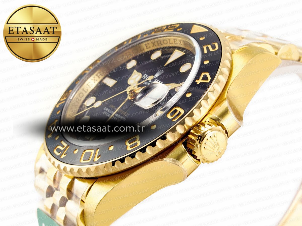 Rolex GMT-Master II 126718 Best Edition Black Dial on YG Jubilee Bracelet SH3285 - Görsel 7