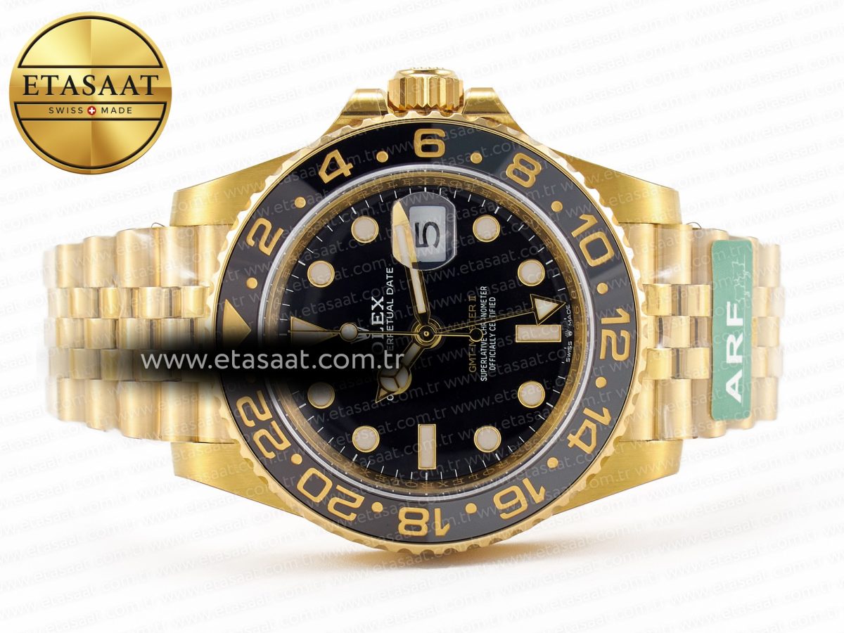 Rolex GMT-Master II 126718 Best Edition Black Dial on YG Jubilee Bracelet SH3285 - Görsel 9